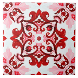Italiaans stijl, tegels, majolica, All-Over Print Tegeltje