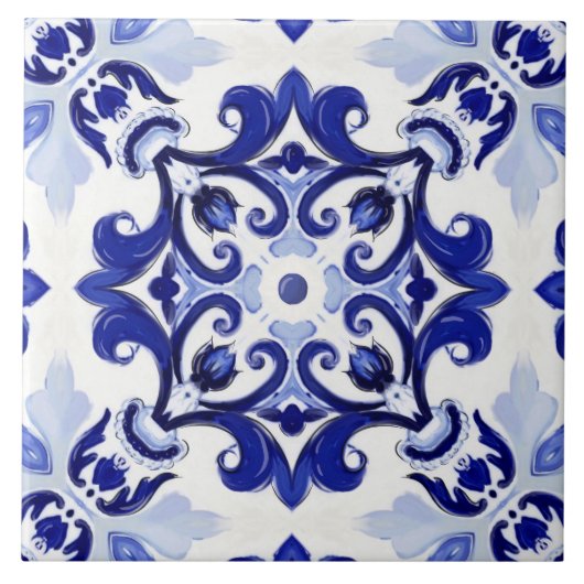 Italiaans stijl, tegels, majolica, All-Over Print Tegeltje (Voorkant)