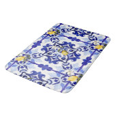 Italiaans stijl, tegels, majolica, citroen, all-ov badmat (Gekanteld)