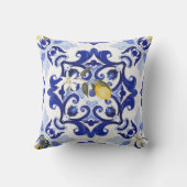 Italiaans stijl, tegels, majolica, citroen, all-ov buitenkussen (Achterkant)