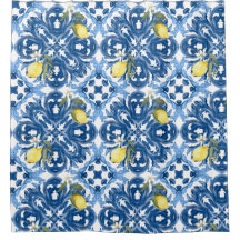 Italiaans stijl, tegels, majolica, citroen, all-ov