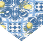 Italiaans stijl, tegels, majolica, citroen, all-ov tafelkleed (Gekanteld)