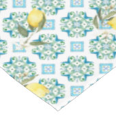 Italiaans stijl, tegels, majolica, citroen, all-ov tafelkleed (Gekanteld)