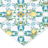 Italiaans stijl, tegels, majolica, citroen, all-ov tafelkleed (Gekanteld)