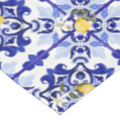 Italiaans stijl, tegels, majolica, citroen, all-ov tafelkleed (Gekanteld)