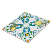 Italiaans stijl, tegels, majolica, citroen, all-ov tegeltje (Zijkant)