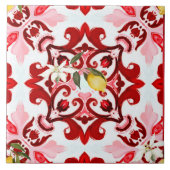 Italiaans stijl, tegels, majolica, citroen, all-ov tegeltje (Voorkant)