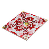 Italiaans stijl, tegels, majolica, citroen, all-ov tegeltje (Zijkant)