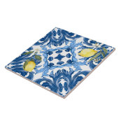 Italiaans stijl, tegels, majolica, citroen, all-ov tegeltje (Zijkant)