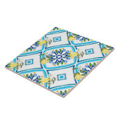 Italiaans stijl, tegels, majolica, citroen, all-ov tegeltje (Zijkant)