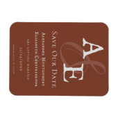 Italiaans Sunset Sinaasappel minimalistisch monogr Magneet (Horizontaal)