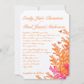 Italiaans Sunset Sinaasappel Roze Wildflower Bijen Kaart (Voorkant)