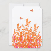 Italiaans Sunset Sinaasappel Roze Wildflower Bijen Kaart (Achterkant)