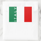 italiaans symbool naam land vlag rechthoekige sticker (Tas)