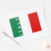 italiaans symbool naam land vlag rechthoekige sticker (Envelop)