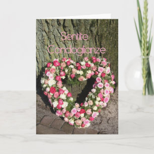 italiaans sympathie Sentite Condoglianze Kaart