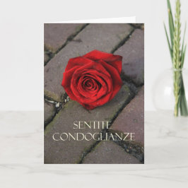 italiaans sympathie Sentite Condoglianze Kaart