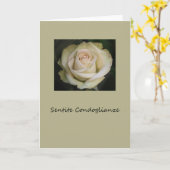 italiaans sympathie Sentite Condoglianze Kaart (Gele Bloem)