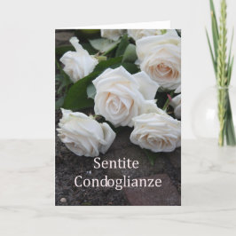 italiaans sympathie Sentite Condoglianze Kaart