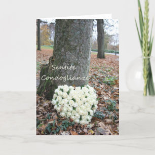 italiaans sympathie Sentite Condoglianze Kaart