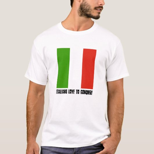 Italiaans T-shirt van de verovering (Voorkant)
