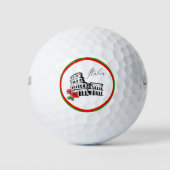 ** Italiaans Taal Italië Italië Colosseum Rozen Golfballen (Voorkant)