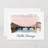 ** Italiaans taalbedrijf AP12 Florence Briefkaart (Voorkant / Achterkant)