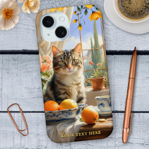 Italiaans Tabby Cat Fine Art Telefoonhoesje iPhone 15 Case