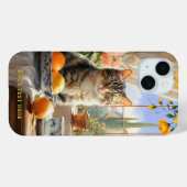 Italiaans Tabby Cat Fine Art Telefoonhoesje Case-Mate iPhone Case (Achterkant (horizontaal))