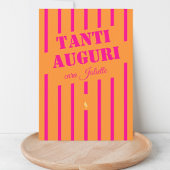 Italiaans tanti auguri verjaardagsfeest wenskaart