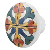 Italiaans Tegel Bloemen Traditioneel Keramische Knop (Rechts)