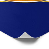 Italiaans Tegel Patroon - Peacock motifs majolica Poster (Hoek)