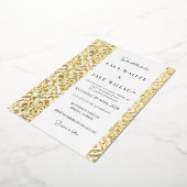 Italiaans Tegel patroon (Retro-Dotted) Folie Uitnodiging (Gedraaid)