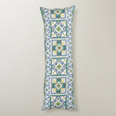 Italiaans tegelpatroon - Siciliaanse keramiek Lichaamskussen (Achterkant (Verticaal))