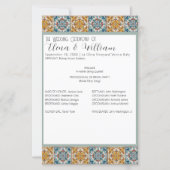 Italiaans Tegels Destination Wedding Ceremony Prog (Voorkant)