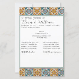 Italiaans Tegels Destination Wedding Ceremony Prog