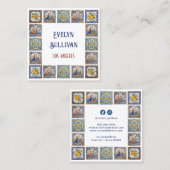 Italiaans tegels lijst visitekaartje (Voorkant / Achterkant)