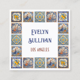 Italiaans tegels lijst visitekaartje