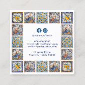 Italiaans tegels lijst visitekaartje (Achterkant)