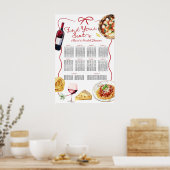 Italiaans That's Amore Bruiloft Borrel Zitplaatska Poster (Keuken)