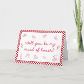 Italiaans "That's Amore" Maid of Honor Voorstel Kaart (Voorkant)