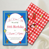 Italiaans thema 50e verjaardag uitnodiging