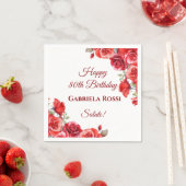 Italiaans thema 80e verjaardag servet (Insitu)