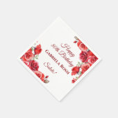 Italiaans thema 80e verjaardag servet (Hoek)