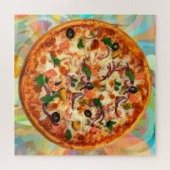 Italiaans thema pizza pie jigzaag puzzle voor volw legpuzzel (Horizontaal)