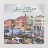 Italiaans thema - Venetiaanse bruiloft Menu (Achterkant)