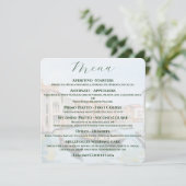 Italiaans thema - Venetiaanse bruiloft Menu (Staand voorkant)