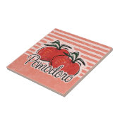 Italiaans Tomato Tile Trivet Tegeltje (Zijkant)