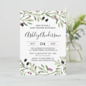 Italiaans Toscaans Baby shower Kaart (Staand voorkant)