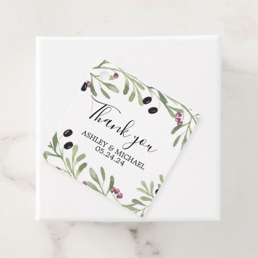 Italiaans Toscaans Feest Favor Label (In situ)